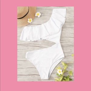 *SALE* white off the shoulder one piece